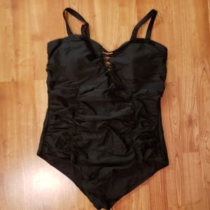 Torrid Black One Piece Swim Size 3